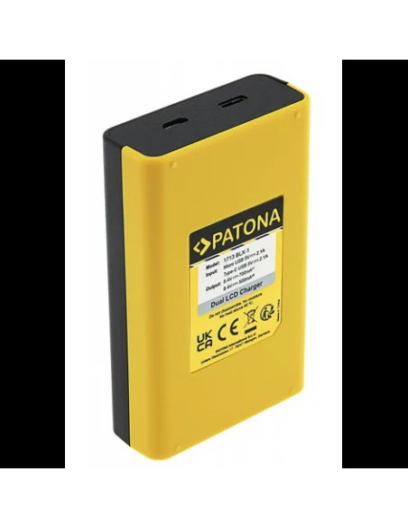 PATONA DUAL LCD USB CHARGER F. OLYMPUS OM-1 BLX-1