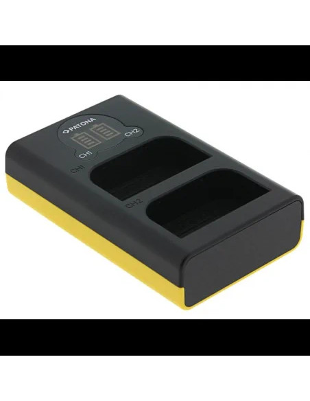 PATONA DUAL LCD USB CHARGER F. OLYMPUS OM-1 BLX-1