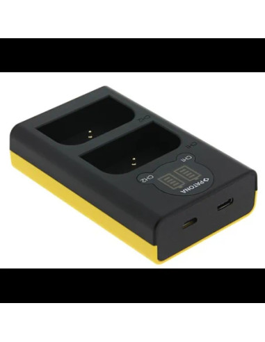 PATONA DUAL LCD USB CHARGER F. OLYMPUS OM-1 BLX-1