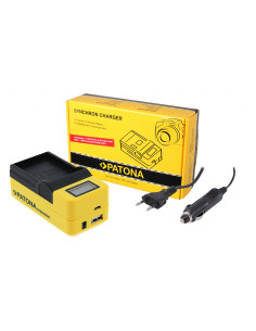 PATONA DUAL LCD USB CHARGER FOR OLYMPUS OM-1 BLX-1