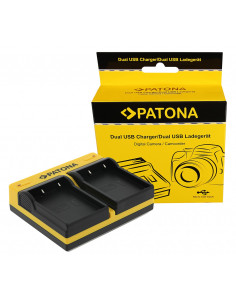 PATONA DUAL CHARGER F. OLYMPUS OM-1 BLX-1
