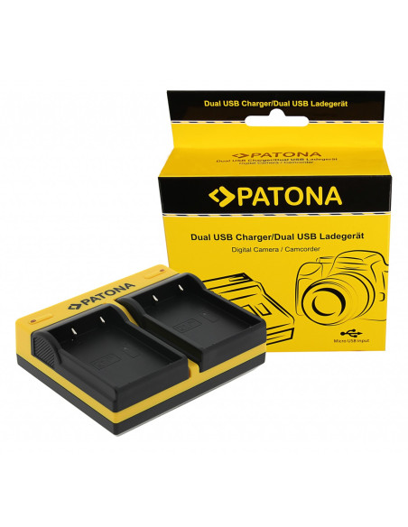PATONA DUAL CHARGER F. OLYMPUS OM-1 BLX-1