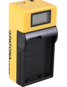 PATONA SYNCHRON USB CHARGER NIKON ENEL15 EN-EL15 WITH LCD 2