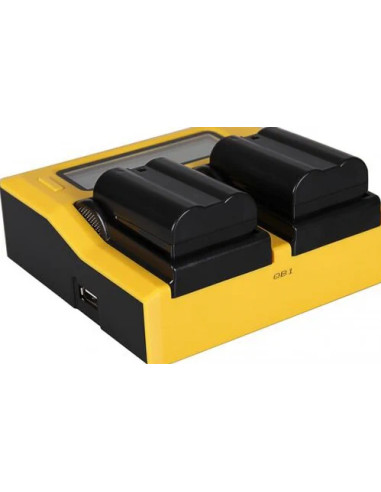 Caricabatteria doppio LCD per Nikon EN-EL15