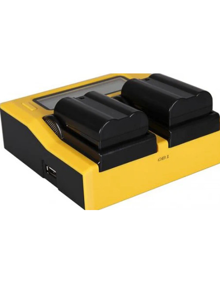 Caricabatteria doppio LCD per Nikon EN-EL15
