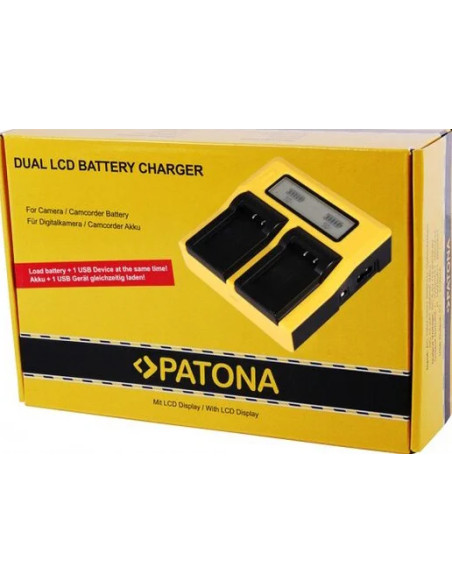 Caricabatteria doppio LCD per Nikon EN-EL15