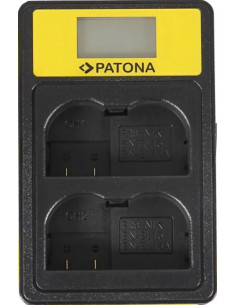 PATONA SMART DUAL LCD USB CHARGER NIKON EN-EL15 ENEL15 D600 D610 D7000 D7100 D800 D8000 D800E D810 Z6 Z7 2