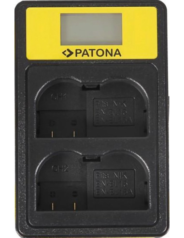 PATONA SMART DUAL LCD USB CHARGER NIKON EN-EL15 ENEL15 D600 D610 D7000 D7100 D800 D8000 D800E D810 Z6 Z7