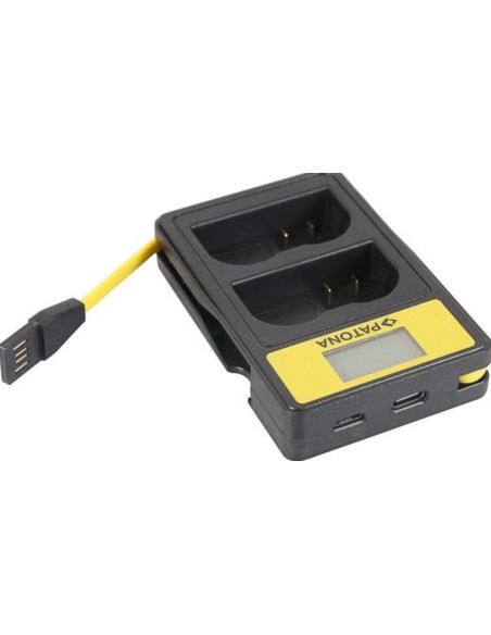 PATONA SMART DUAL LCD USB CHARGER NIKON EN-EL15 ENEL15 D600 D610 D7000 D7100 D800 D8000 D800E D810 Z6 Z7