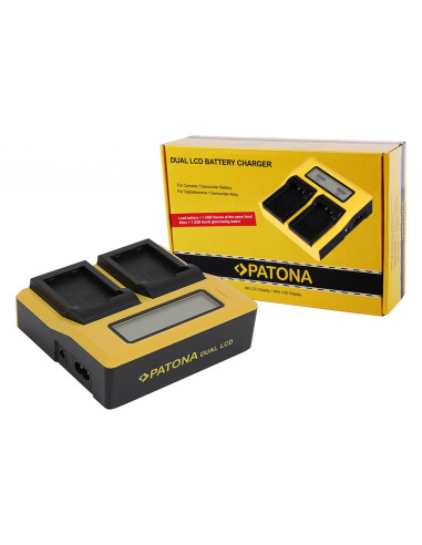 PATONA CARICATORE DOPPIO LCD USB PER NIKON ENEL25 EN-EL25 Z50 Z FC