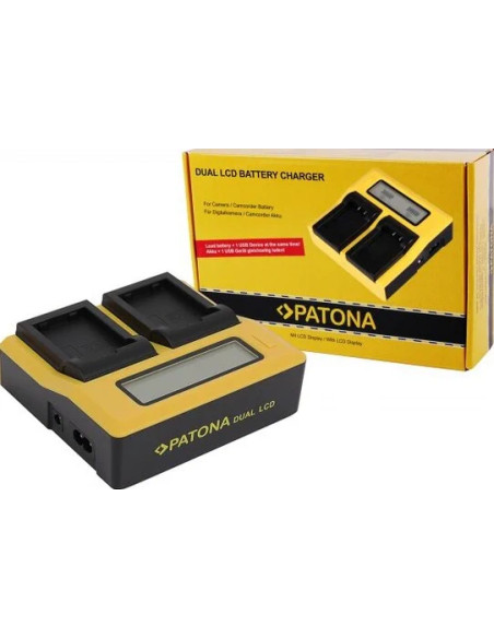PATONA CARICATORE DOPPIO LCD USB PER NIKON ENEL25 EN-EL25 Z50 Z FC