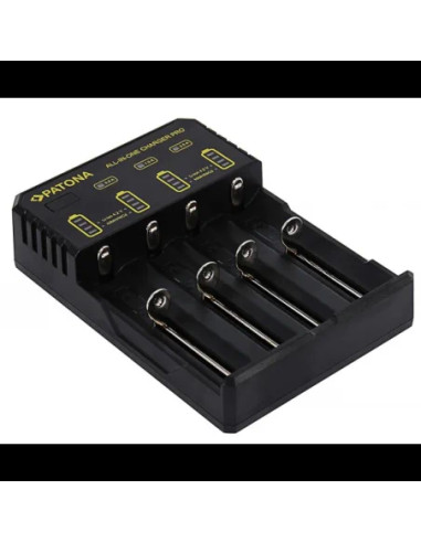 PATONA USB CHARGER FOR ROUND CELLS CR123A/14500/16340/18650/22650/26650 AND MICRO AAA / MIGNON AA BATTERIES