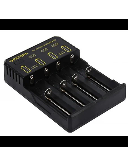 PATONA USB CHARGER FOR ROUND CELLS CR123A/14500/16340/18650/22650/26650 AND MICRO AAA / MIGNON AA BATTERIES