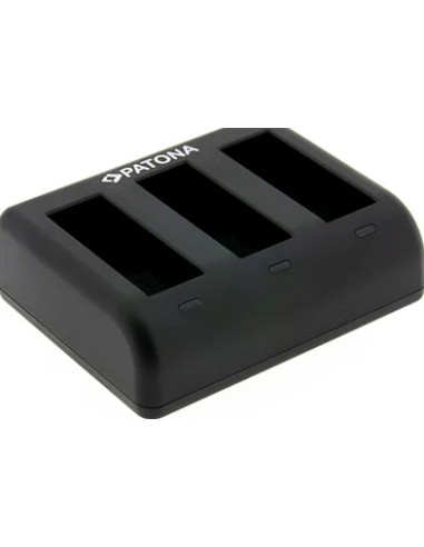 PATONA CARICATORE TRIPLO PER  DJI OSMO ACTION 3 E  OSMO ACTION 4 BCX202 CAVO USB-C INCLUSO