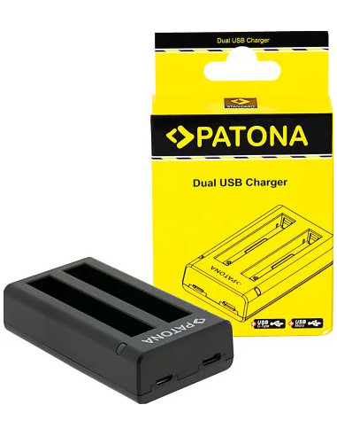 PATONA CARICATORE DOPPIO PER  INSTA360 X4 CINSBBMA CAVO USB-C INCLUSO
