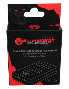 BERENSTARGH DUAL LCD USB CHARGER FUJI NP-W235 PER XT-4 XT4 X-T4
