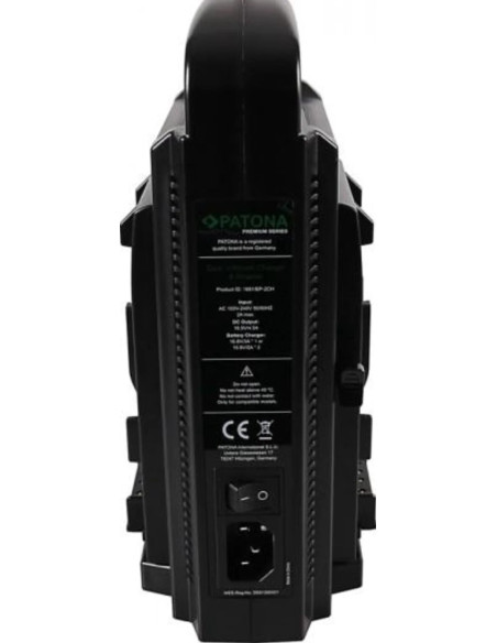 PATONA DUAL V-MOUNT CHARGER SONY BP-95W BP INCL. 4-PIN XLR CABLE