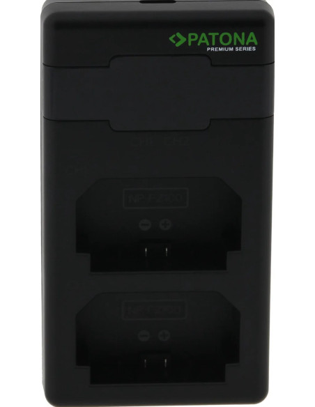 PATONA PREMIUM TWIN PERFORMANCE PD CHARGER FOR SONY NP-FZ100 A7 III A7M3 ALPHA 7 III A7 R III A7RM3 ALPHA 7 R III A9 INCL. USB-C