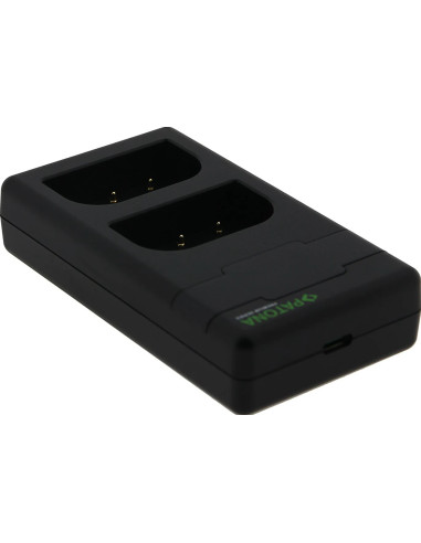 PATONA PREMIUM TWIN PERFORMANCE PD CHARGER FOR PANASONIC LUMIX DMC-GH3 GH3A GH4 DMW-BLF19 INCL. USB-C CABLE