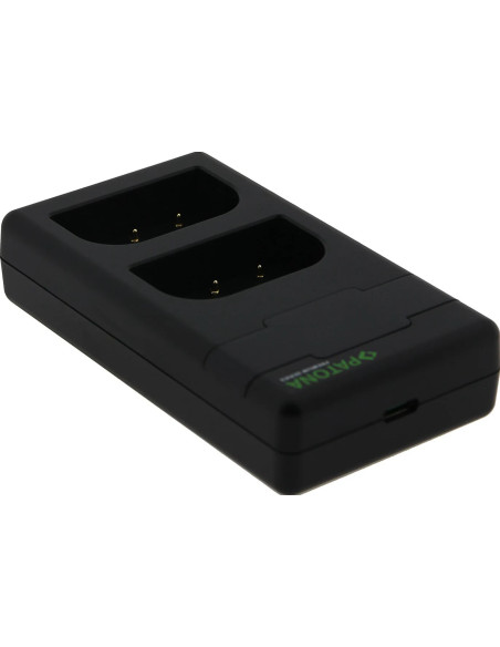 PATONA PREMIUM TWIN PERFORMANCE PD CHARGER FOR PANASONIC LUMIX DMC-GH3 GH3A GH4 DMW-BLF19 INCL. USB-C CABLE