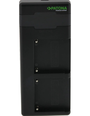 PATONA PREMIUM TWIN PERFORMANCE PD CHARGER FOR SONY F550 F750 F970 FM50 FM500H INCL. USB-C CABLE
