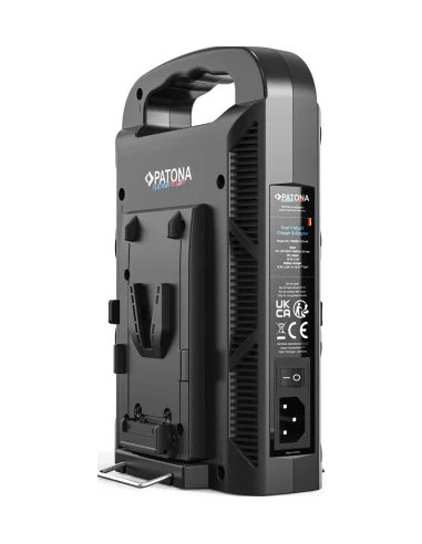 Caricabatterie Platinum a 2 canali per V-mount 6A*2 USB-C:PD100W out incluso cavo XLR a 4 pin