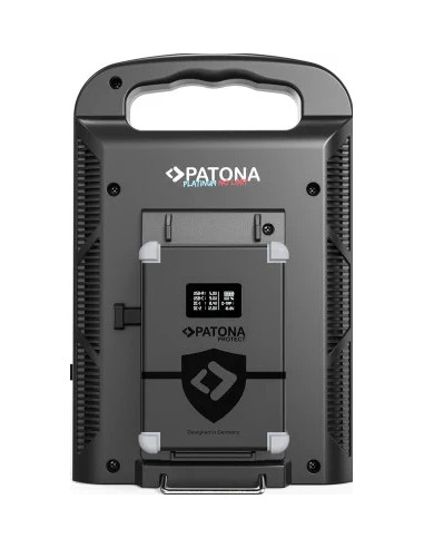 Caricabatterie Platinum a 2 canali per V-mount 6A*2 USB-C:PD100W out incluso cavo XLR a 4 pin