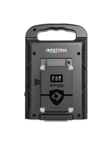 Caricabatterie Platinum a 2 canali per V-mount 6A*2 USB-C:PD100W out incluso cavo XLR a 4 pin