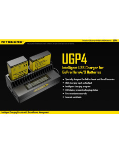 NITECORE CARICABATTERIA UGP4 PER GOPRO