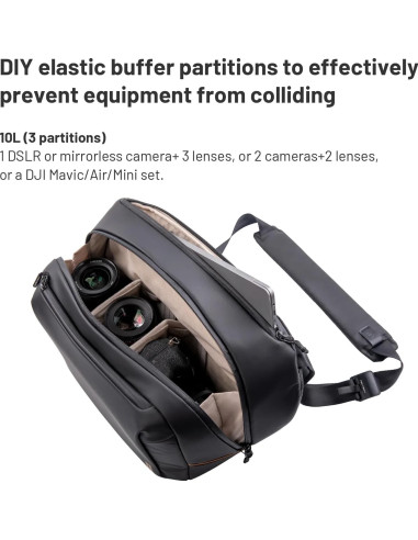 OneGo Solo Sling Bag V2 10Lt - Obsidian