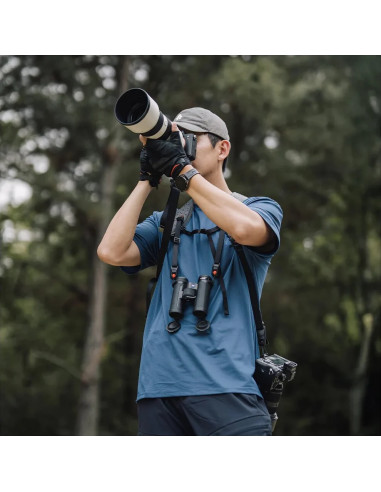 Camera Strap Master Midnight Black - Tracolla doppia con Sistema a scorrimento rapido