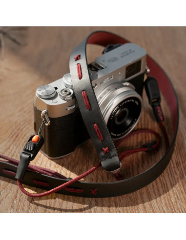 P-CB-583 CAMERA STRAP SLIM VINTAGE-OLIVE GREEN 