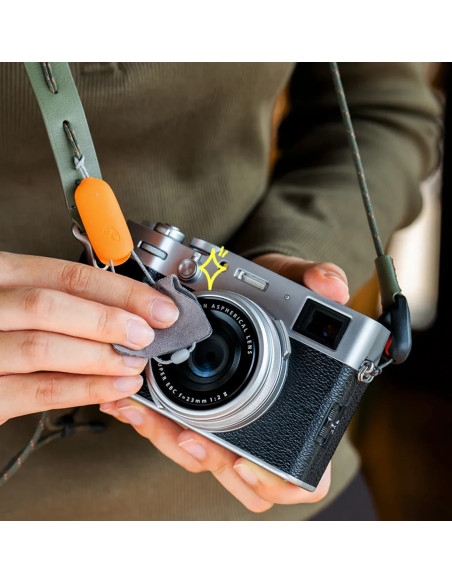 P-CB-583 CAMERA STRAP SLIM VINTAGE-OLIVE GREEN 