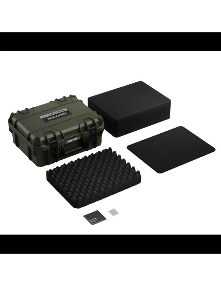 Tortoise T-230 Valigia Rigida con spugna e ruote - Verde Oliva