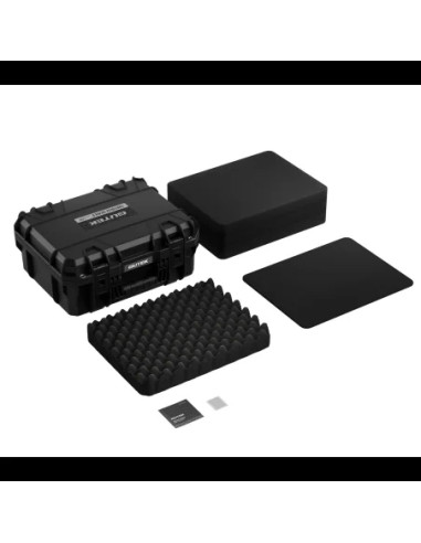 Tortoise T-230 Valigia Rigida con scomparto in spugna e ruote - Nero