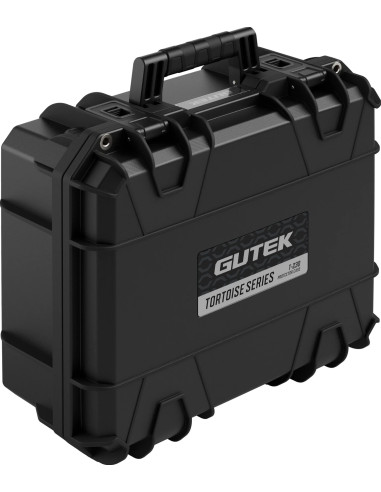 Tortoise T-230 Valigia Rigida con scomparto in spugna e ruote - Nero