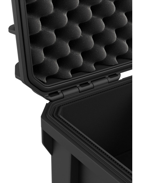 Tortoise T-230 Valigia Rigida con scomparto in spugna e ruote - Nero