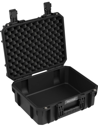 Tortoise T-230 Valigia Rigida con scomparto in spugna e ruote - Nero