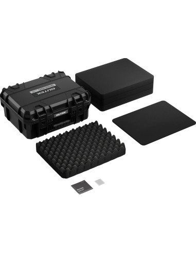 Tortoise T-230 Valigia Rigida con scomparto in spugna e ruote - Nero