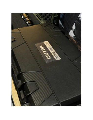 GUTEK CUSTODIA RIGIDA TORTOISE T-300 20 INCH CARRY-ON PROTECTOR CASE BLACK