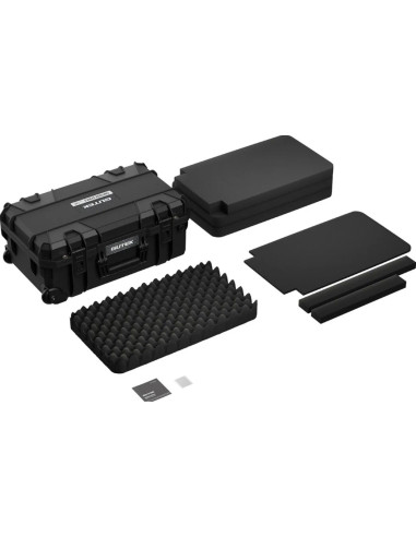 GUTEK CUSTODIA RIGIDA TORTOISE T-300 20 INCH CARRY-ON PROTECTOR CASE BLACK