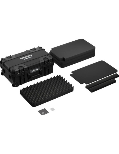 GUTEK CUSTODIA RIGIDA TORTOISE T-300 20 INCH CARRY-ON PROTECTOR CASE BLACK