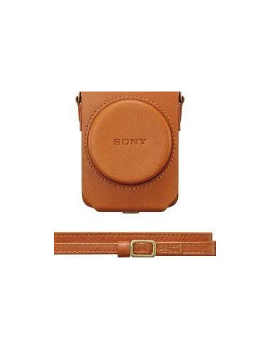 LCS-RXG Custodia Morbida in Pelle per Fotocamere serie RX100 Marrone