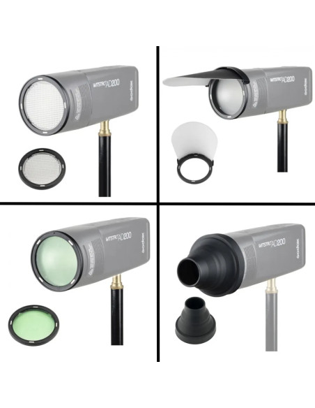 GODOX AK-R1 KIT ALETTE E FILTRI COLORATI PER H200R V1 FLASH