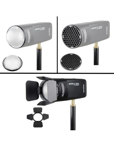 GODOX AK-R1 KIT ALETTE E FILTRI COLORATI PER H200R V1 FLASH