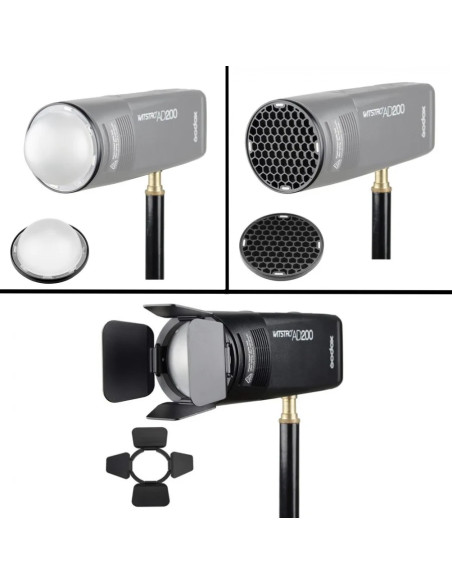 GODOX AK-R1 KIT ALETTE E FILTRI COLORATI PER H200R V1 FLASH