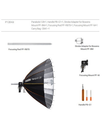 GODOX PARABOLIC LIGHT FOCUSING SYSTEM KIT 128CM