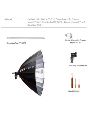 Kit riflettore Parabolic 158cm