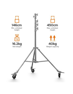 GODOX SA5045 STATIVO HEAVY DUTY STEEL ROLLER STAND