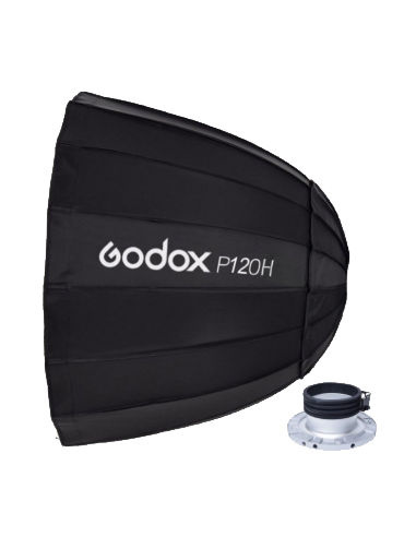 Softbox parabolico 120cm con anello bowens